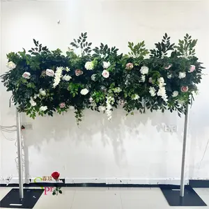 SPR Bouquet de mariée plante verte toile de fond décorative panneau de plafond coloré artificiel Faux fleur mur pour la décoration d'événement