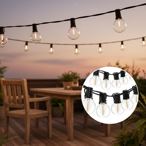 <span class=keywords><strong>Guirlande</strong></span> lumineuse <span class=keywords><strong>solaire</strong></span> LED G40 IP65 pour décoration <span class=keywords><strong>de</strong></span> fête, mariage et <span class=keywords><strong>extérieur</strong></span> - Product Image 4