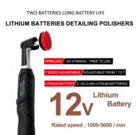 Polisseuse cadeau 2*12v 2000mAh Batteries au lithium sans fil Dualité Action Mini voiture polisseuse ensemble sans fil voiture détaillant Machine