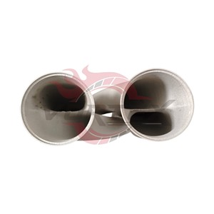 Tubo de Escape Universal Vortex de Acero Inoxidable, Tipo X, 2.5, 2.75 y 3 Pulgadas, Acabado Crudo, Mejora del Rendimiento - Product Image 3