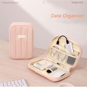 Travel Cable Organizer <b>Waterproof</b> Electronics <b>Pouch</b> for Chargers Cables Portable Tech Accessories Case with Zipper Compartments - Product Image 5