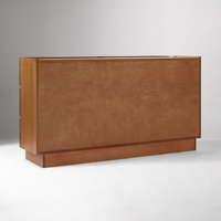 Commode à 6 tiroirs en bois de noyer de couleur moderne et durable pour la chambre à coucher
