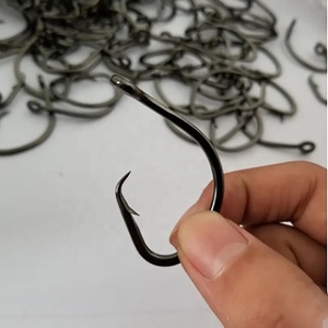 Fjord thép carbon cao Cá Ngừ cá mập móc mạnh nhất Đen nickle Vòng tròn móc - Product Image 5