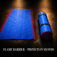 Couverture ignifuge isolante à déploiement rapide en tissu maillé de fibre de verre E-Glass, résistante à la chaleur, sans alcali, tissage sergé, marque HC