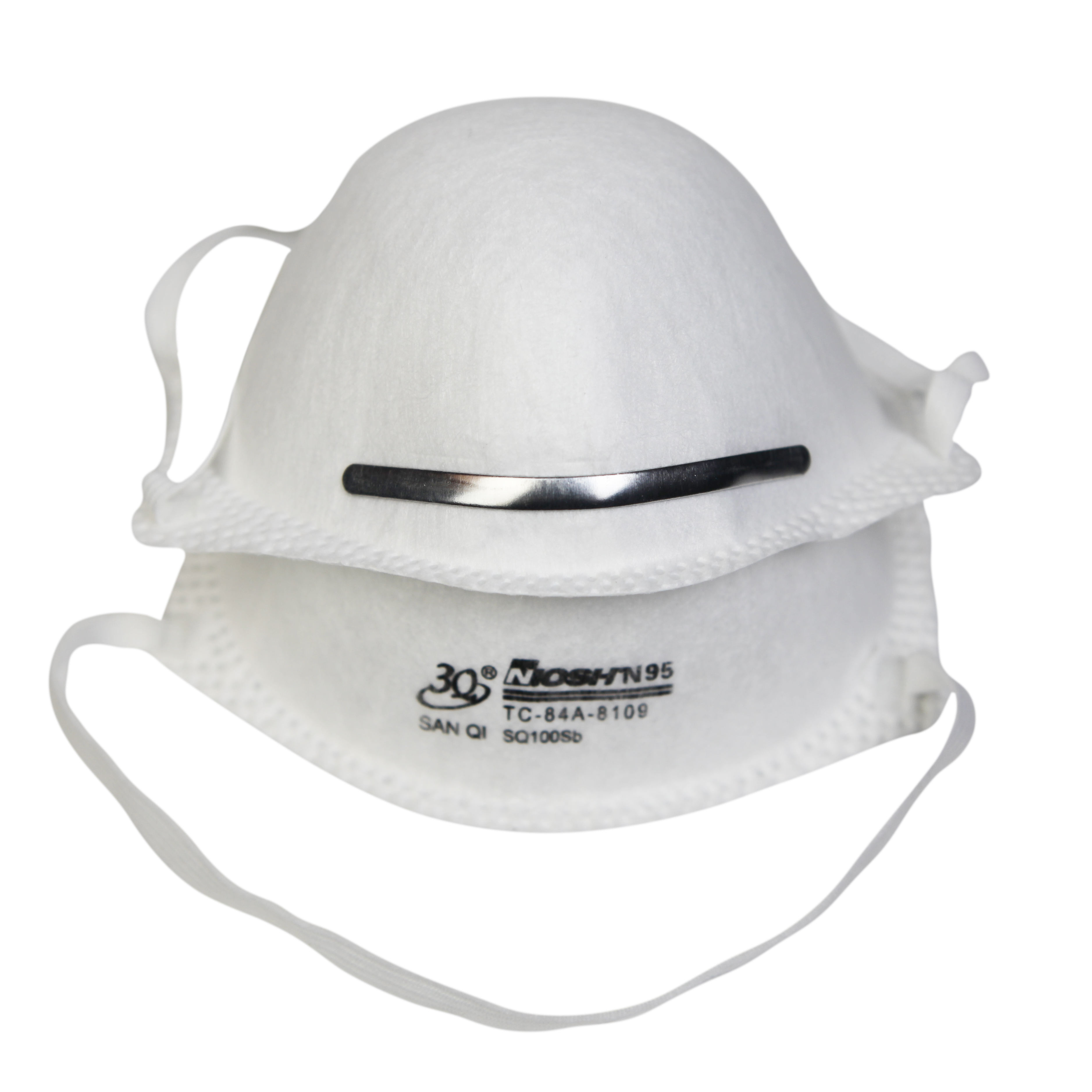 Manufacturer Supply Head Loop 4 Ply Moulded Cup Non Woven Disposable Niosh 3Q N95 Face Respirator Mask