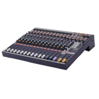 Console de mixage audio analogique professionnelle à 12 entrées avec effets Lexicon 24 bits pour scène d'église et performances en direct