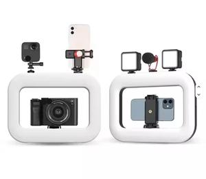 Kit vidéo pour smartphone <span class=keywords><strong>avec</strong></span> lumière, batterie 8000 mAh, LED RGB portable, idéal pour la caméra, <span class=keywords><strong>TikTok</strong></span>, YouTube, le maquillage et le vlogging - Product Image 6