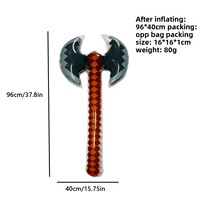 Épée gonflable en plastique transfrontalière, jouet de simulation de couteau de pirate pour enfants de 8 à 13 ans, vente en gros
