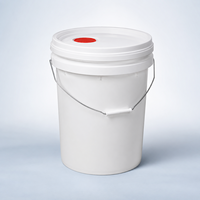 Ember Plastik PP 20L Merek Boqun Grosir Pabrik, Dapat Didaur Ulang, Food Grade, Kedap Udara, Untuk Mencampur Cat, Dilengkapi Segel dan Pegangan, Logo Dapat Disesuaikan