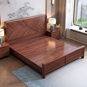 <span class=keywords><strong>Lit</strong></span> de rangement en bois massif de style industriel, ensemble de chambre à coucher moderne de luxe, <span class=keywords><strong>lit</strong></span> double King Size, <span class=keywords><strong>lit</strong></span> en bois massif de luxe - Product Image 3