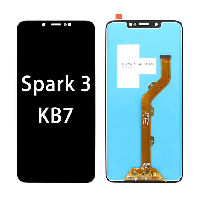 Factory Price Lcd Screen for Tecno Spark 3 KB7 Lcd Repair Touch Screens