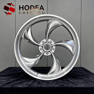 Jantes en alliage forgé HODEA 1 pièce, 5 branches, finition usinée argentée, personnalisables pour voitures européennes, américaines et japonaises - Product Image 1
