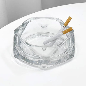 Cenicero de cristal con diseño de diamante, tamaño estándar, decoración para el hogar, soporte de cristal para humo, para sala de estar u oficina - Product Image 5