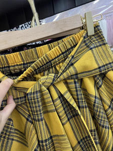 Women's High Waist A-Line <strong>Skirt</strong> Chic Casual Plaid Design with Strap Sweet Irregular Spring Inspired Look for Hot Girl <strong>Skirt</strong> - Product Image 4