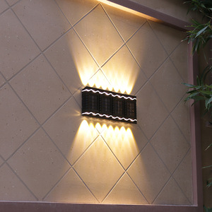 Lampe murale solaire d'extérieur à LED carrée avec diffuseur en polycarbonate, angle de faisceau de 20 degrés, pour la décoration de jardin et de cour - Product Image 4