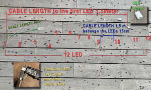Dernières guirlandes lumineuses rétro <span class=keywords><strong>LED</strong></span> 3M USB 5V <span class=keywords><strong>guirlande</strong></span> électrique sûre pour l'extérieur Noël mariage et fête événement décoration - Product Image 4