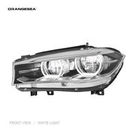 Assemblages de phares automatiques pour BMW X5 F15 2014-2018, assemblage de phares LED, mise à niveau LED Angel Eye bicolore DRL