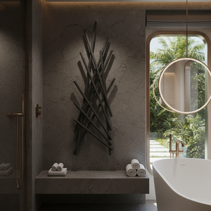 <span class=keywords><strong>Di</strong></span> lusso in acciaio inox a parete elettrico artistico radiatore bagno Designer <span class=keywords><strong>scaldasalviette</strong></span> - Product Image 6
