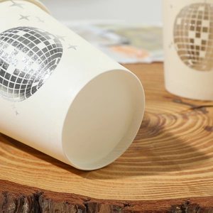 <b>Paper</b> Cup Planet Hot Stamping Series Party Water Cups for Home and Commercial Use, Wholesale Disposable Cups for Chinese New - Product Image 3