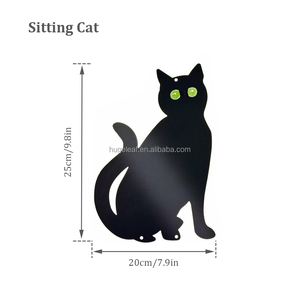 Metal Black Humane Control Outdoor Garden <span class=keywords><strong>Scare</strong></span> Cats con ojos reflectantes - Product Image 5