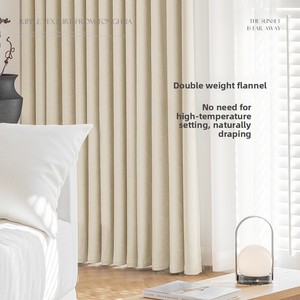 Rideau Moderne Occultant Haut de Gamme en Chenille Épaisse <span class=keywords><strong>à</strong></span> Motif Rayé, Finition Feuille Dorée, Haute Obscurcissement, Résistant aux Hautes Températures - Product Image 3