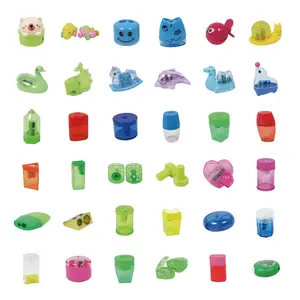 Promozione cancelleria personalizzata studente scuola ufficio piccolo rosa cartone animato plastica manuale temperamatite - Product Image 1