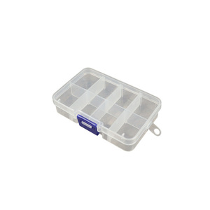 Transparent PP Plastic <b>Storage</b> <b>Box</b> 8 Compartments Detachable For Jewelry Parts Samples <b>Small</b> Items Organization - Product Image 4