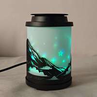 Diffuseur de parfum électrique en verre et métal, écologique, hautement parfumé, lampe d'aromathérapie pour la maison, la chambre à coucher, la relaxation