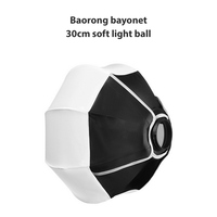 Lanterne de 30 cm/11,8 pouces pour éclairage vidéo et photographie de studio Bowens, pliable, à installation rapide, sphérique, fabrication chinoise