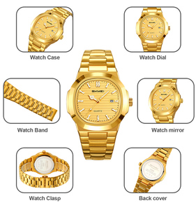 Reloj Elegante de Diseño Clásico con Cristal Redondo, Movimiento de Cuarzo, Función de Fecha, Acero Inoxidable y Correa de Acero, Resistente al Agua - Product Image 4