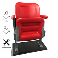 Pieds en aluminium ou pieds en acier siège de chaise VIP pliable au sol en plastique