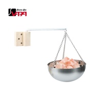 Vapa V-B112 Massivholz-Sauna-Zubehörset Aluminium-Eimer Thermometer Hygrometer Aromaschale Sanduhr