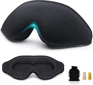 Eye Mask For Sleeping 3D Contoured Cup Blindfold Upgraded Eye Cover With Adjustable Strap