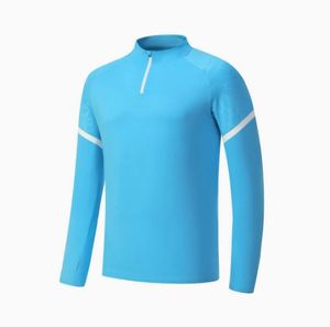 新シーズン 春 エコフレンドリー 軽量 無地 長袖 サッカー ハーフジップジャケット スポーツウェア ジャージ 2 in 1 デザイン - Product Image 5