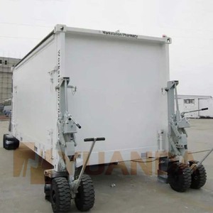 Pengiriman kontainer truk trailer kontainer roda kargo pengiriman kontainer Dolly Caster roda Roller