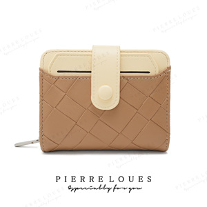 กระเป๋าสตางค์ผู้หญิง Pierre Loues รุ่น RFID สีเบจ ลายเพชร ใช้ได้ทุกวัน - Product Image 4