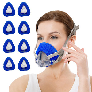 หน้ากาก cpap ซึมผ่านอากาศแผ่นรองหน้ากากนุ่มเนียนนุ่มสบายพร้อมแผ่นรองป้องกันแบบเต็มหน้า - Product Image 1