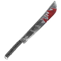 Accessoires de fête, costumes, armes en plastique pour scène, accessoires d'horreur, accessoires de cosplay, machette sanglante de luxe pour Halloween