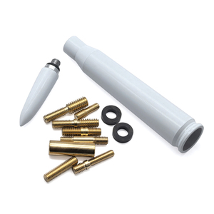 White Bullet Antenna Brass Stable Radio Signal Receiving Replacement <strong>Adapters</strong> Antenna Auto Parts for Ford F150 Wrangler <strong>Jeep</strong> - Product Image 1