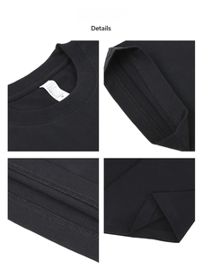 Camiseta de algodón extragrande para hombre, 320g, estilo urbano, con impresión de logotipo personalizado, fabricante mayorista - Product Image 2