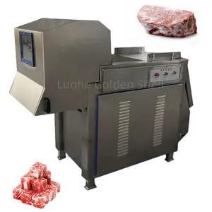 Frozen meat cube cutting machine