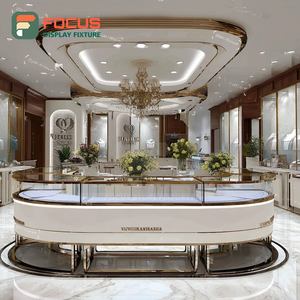 Vitrina de Joyería Personalizada para Centro Comercial, Panel de Vidrio Templado, Vitrina para Tienda de Joyería - Product Image 1