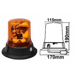 ECE R10 Amber LED Strobe Dönen Uyarı Döner Işaretleri ışıkları kamyonlar için HTR703