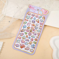 Autocollants en époxy 3D en gros, mini-autocollants animaux Kawaii en gelée, adaptés à la papeterie, aux coques de téléphone, aux fêtes, personnalisables