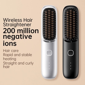 Estilizador de Cabello Multifuncional Recargable, Plancha y Rizador de Cabello Portátil con Iones Negativos, Fuente de Alimentación USB, Seguro, en Francés - Product Image 4