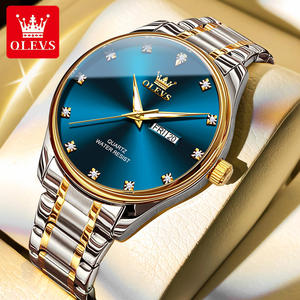   Montre de luxe pour homme 3612, étanche, logo personnalisé OEM, montre classique, calendrier, acier inoxydable, montres à quartz de luxe pour homme - Product Image 1