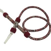 Embout de tuyau de chicha 1,8 m imprimé léopard rouge de qualité supérieure, vente en gros directe d'usine, en stock, logo personnalisé