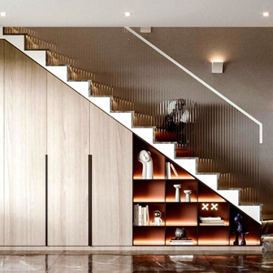 Mobiletto <span class=keywords><strong>Portascarpe</strong></span> in Legno Moderno per Villa e Hotel, Sotto le Scale, Scaffale per Ripostiglio nel Soggiorno - Product Image 3