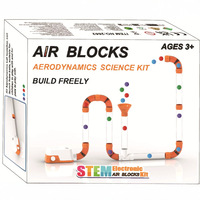 Bloques de Construcción STEM Impulsados por Aire, Kits de Construcción STEM de Ciencia Aerodinámica, Juego de Ladrillos Educativos DIY