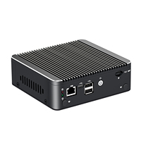 Mini PC Pare-feu sans ventilateur en gros, 12e génération N100 2.5G, routeur souple, 4x I226-V LAN, 1*COM RJ45, Type-C, PfSense, PVE, ESXi